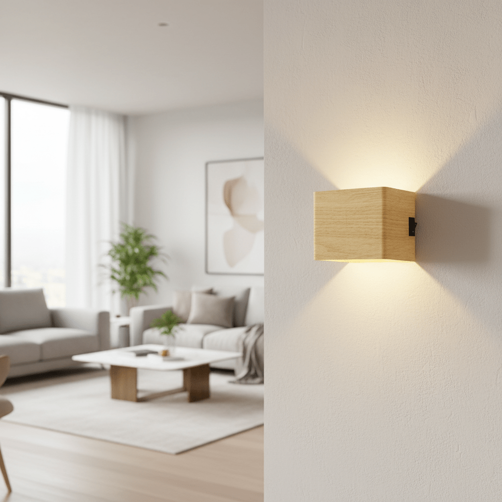 Snoerloze oplaadbare LED-wandlamp met verstelbare stralingshoek