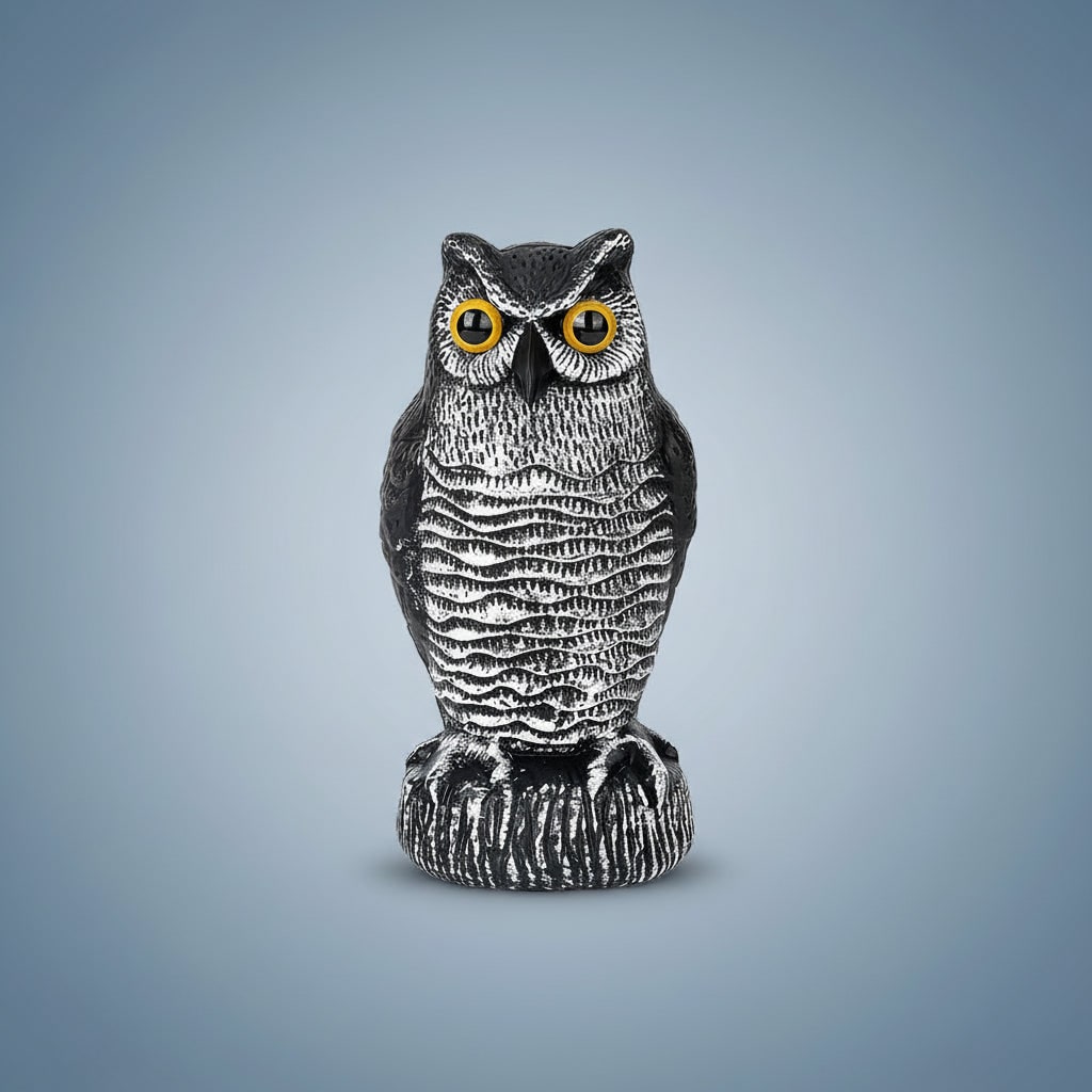 Halloween uilenlokvogel beeld met vogelverschrikker-ontwerp voor buiten