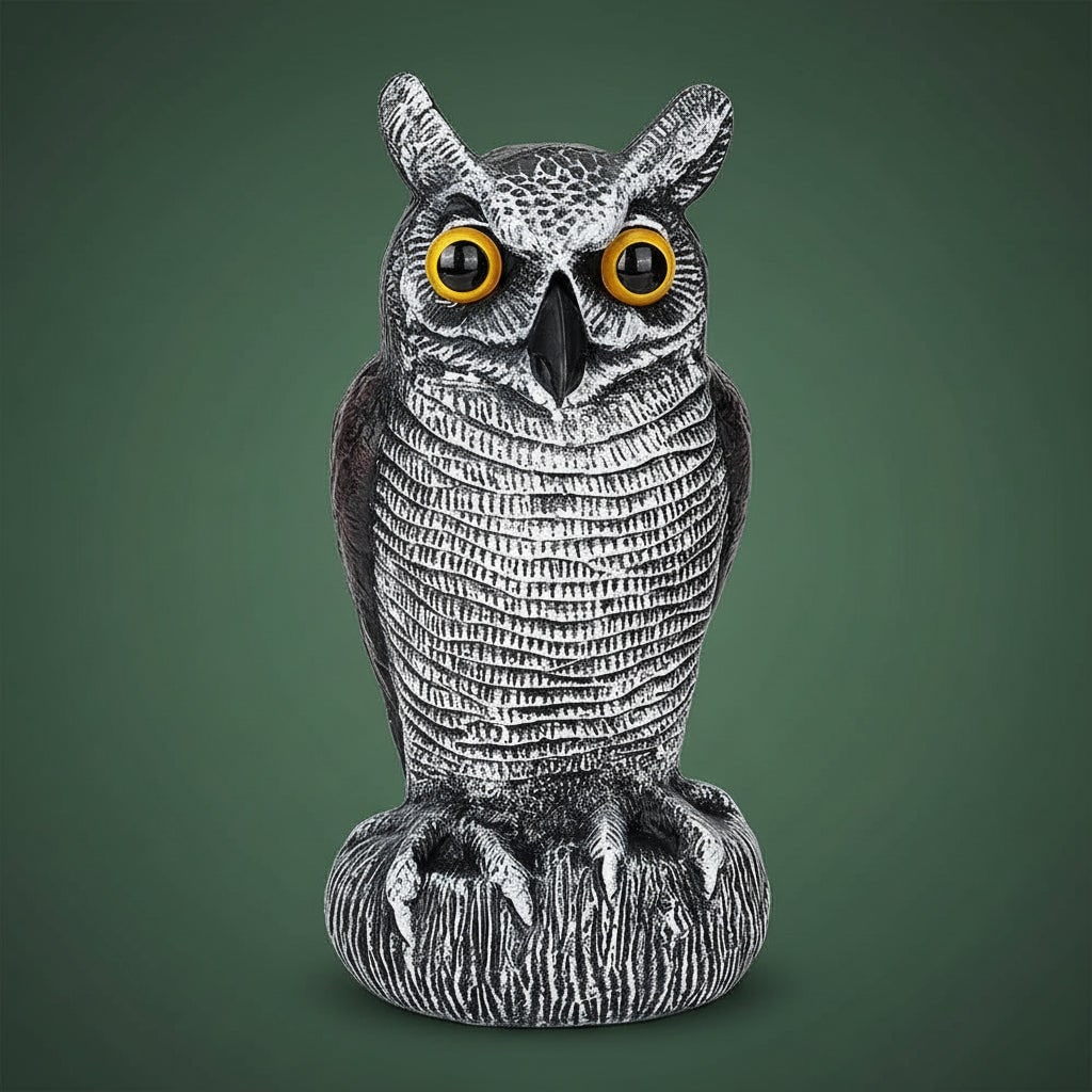 Halloween uilenlokvogel beeld met vogelverschrikker-ontwerp voor buiten
