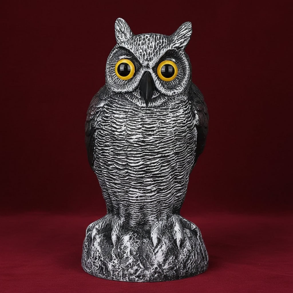 Halloween uilenlokvogel beeld met vogelverschrikker-ontwerp voor buiten