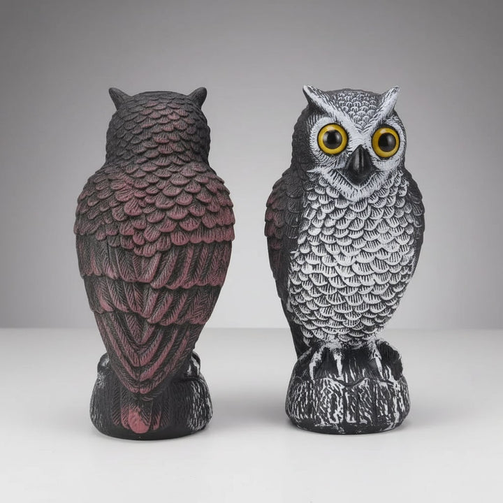 Halloween uilenlokvogel beeld met vogelverschrikker-ontwerp voor buiten