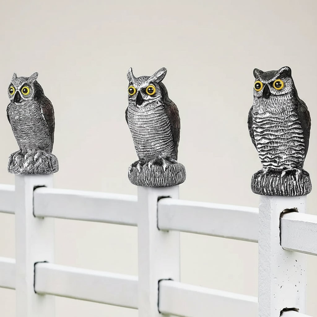 Halloween uilenlokvogel beeld met vogelverschrikker-ontwerp voor buiten