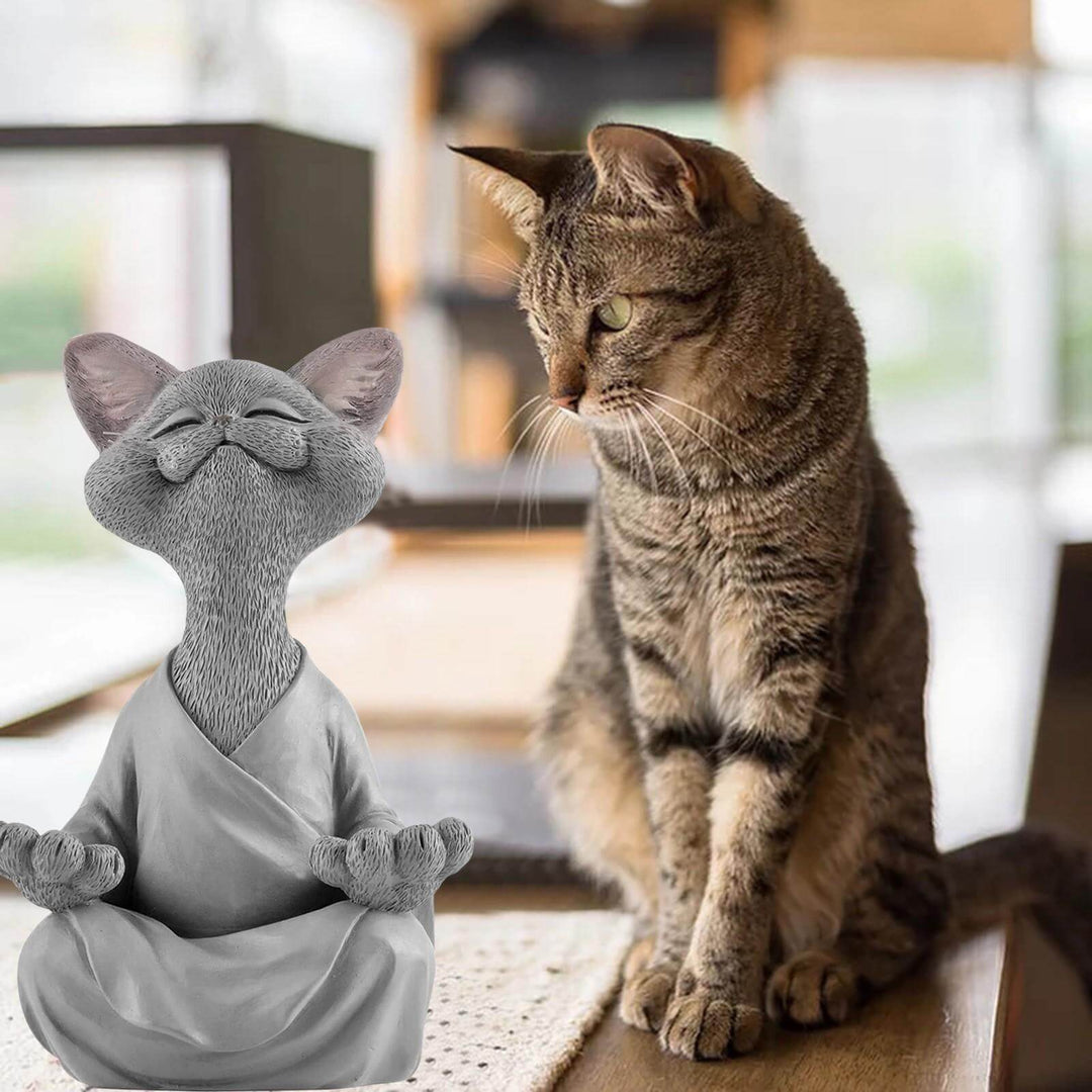 Boeddha Katten Beeldje