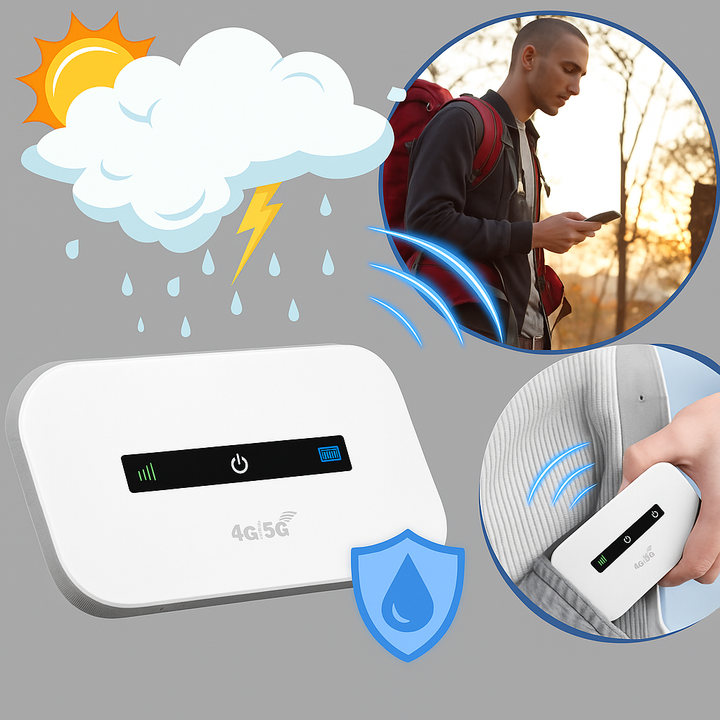 Draagbare wifi-router – internettoegang onderweg