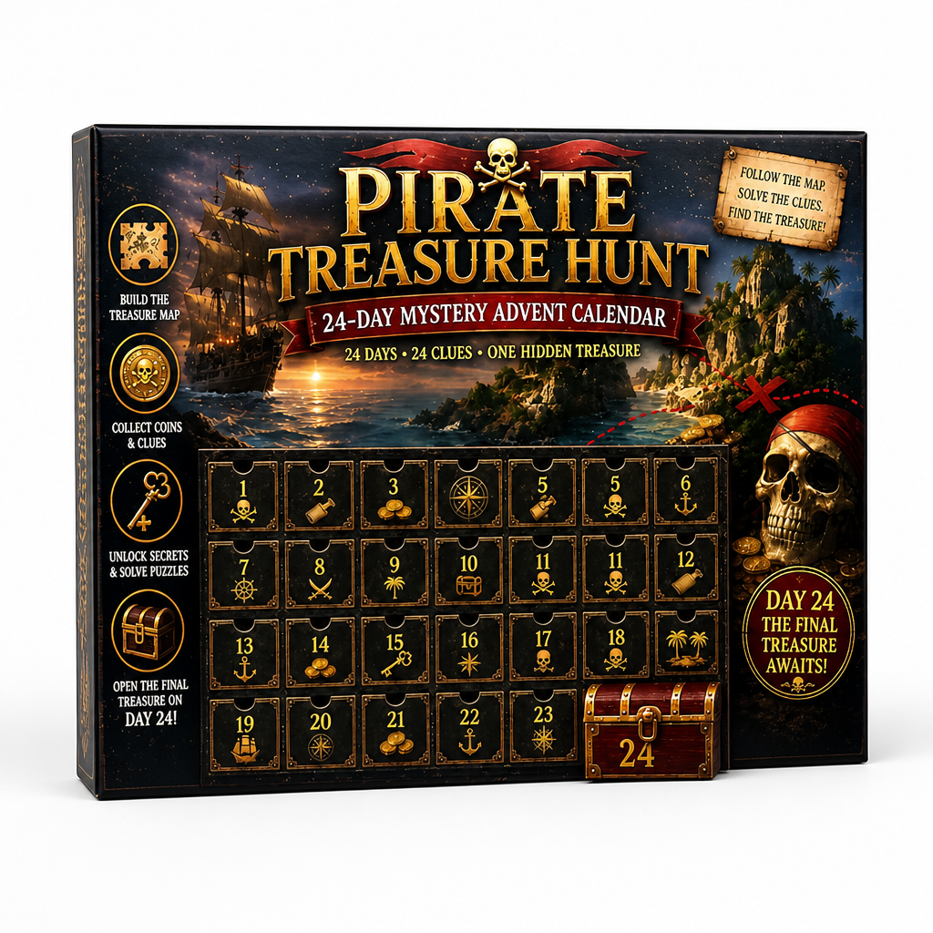 24-daagse escaperoom-puzzel-adventskalender met 6 geheime thema's