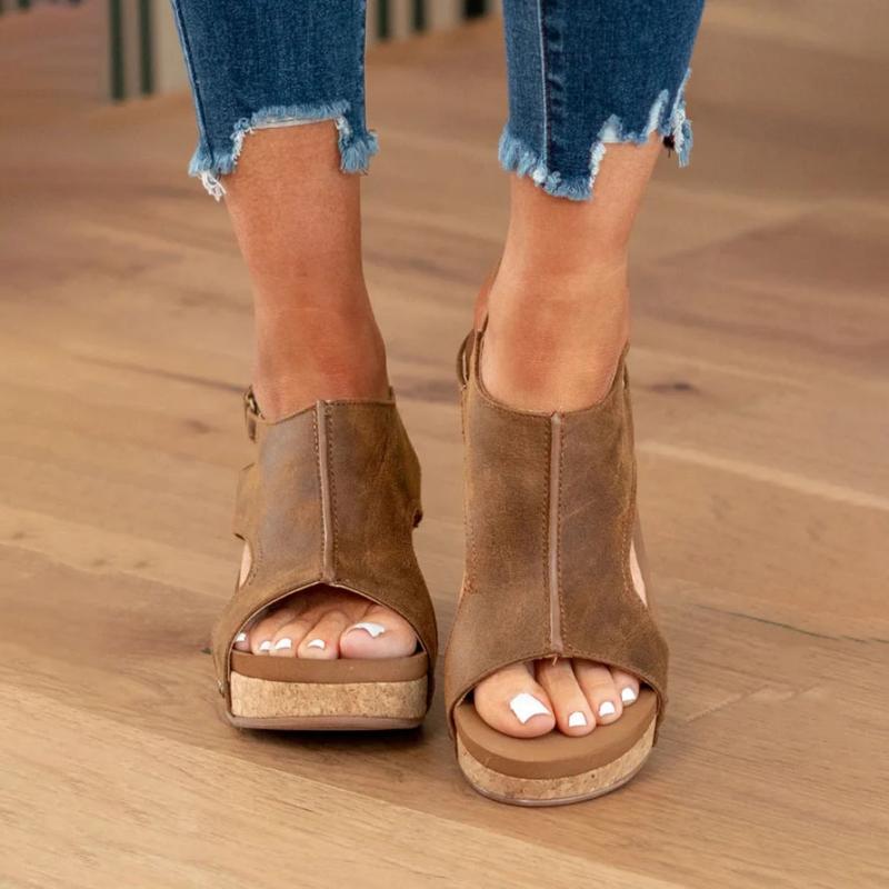 Orthopedische Leren Dames Sandalen met Extra Support