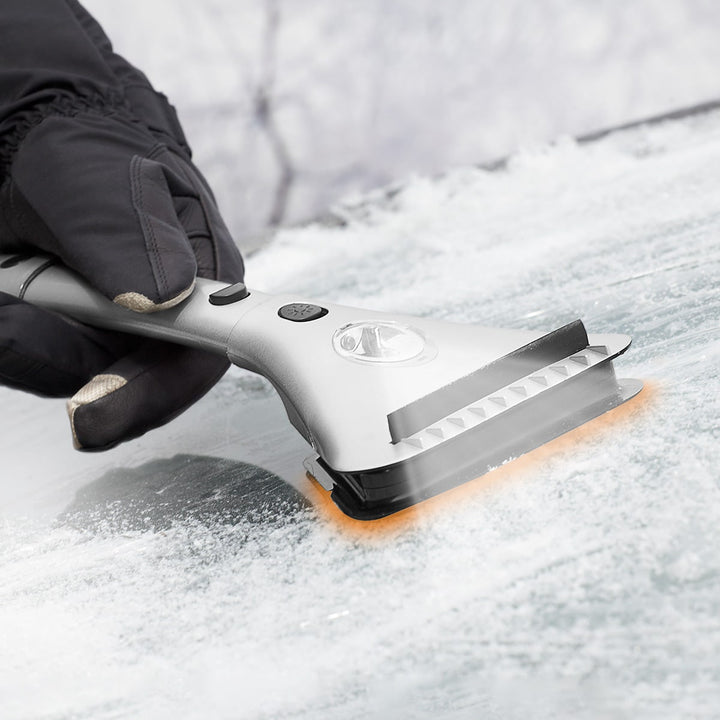 Autoijskrabber verwarmd voorruit uittrekbaar led draagbaar winter elektrisch