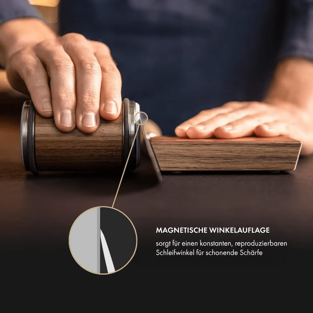 Professionele rollende messenslijper met diamantgecoat wiel en magnetische hoekgeleiding