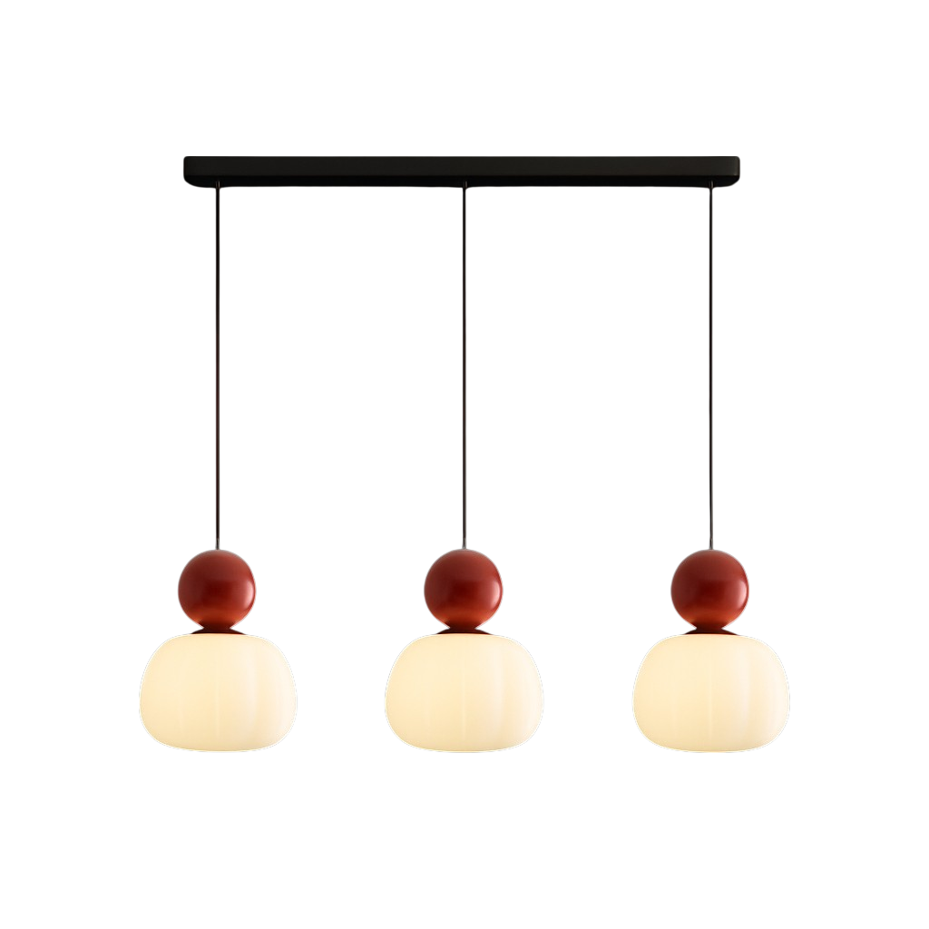 Plafondlamp modern hanglamp met doorschijnende kap en bolvormig accent, diffuse verlichting