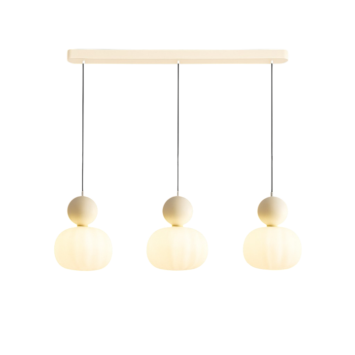 Plafondlamp modern hanglamp met doorschijnende kap en bolvormig accent, diffuse verlichting