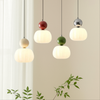 Plafondlamp modern hanglamp met doorschijnende kap en bolvormig accent, diffuse verlichting