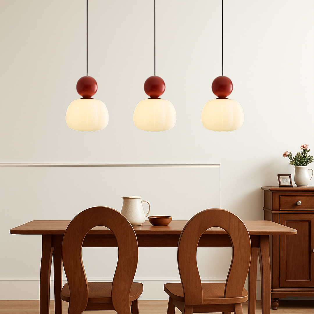 Plafondlamp modern hanglamp met doorschijnende kap en bolvormig accent, diffuse verlichting