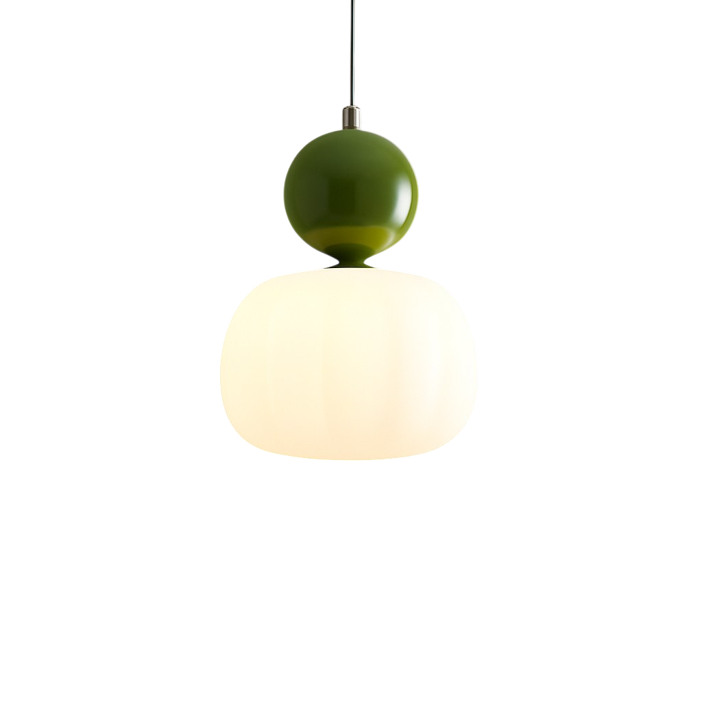 Plafondlamp modern hanglamp met doorschijnende kap en bolvormig accent, diffuse verlichting