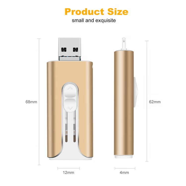 4-in-1 geheugenstick – extra opslagruimte voor uw smartphone