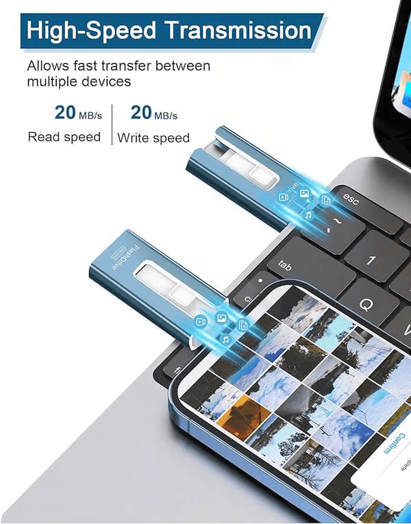 4-in-1-geheugenstick - extra opslagruimte voor je smartphone