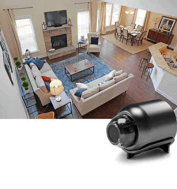 Mini 1080P HD wifi-beveiligingscamera – neemt video en audio op.