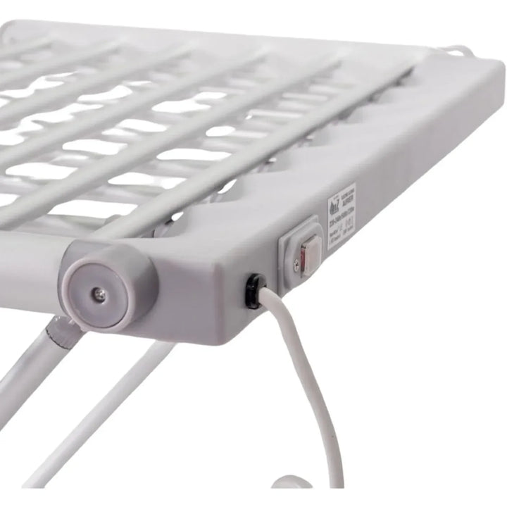 Verwarmd wasrek draagbaar elektrisch opvouwbaar droogrek met klapvleugels
