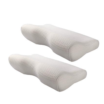 Contourkussen van traagschuim met ergonomische nekondersteuning en design met twee hoogtes