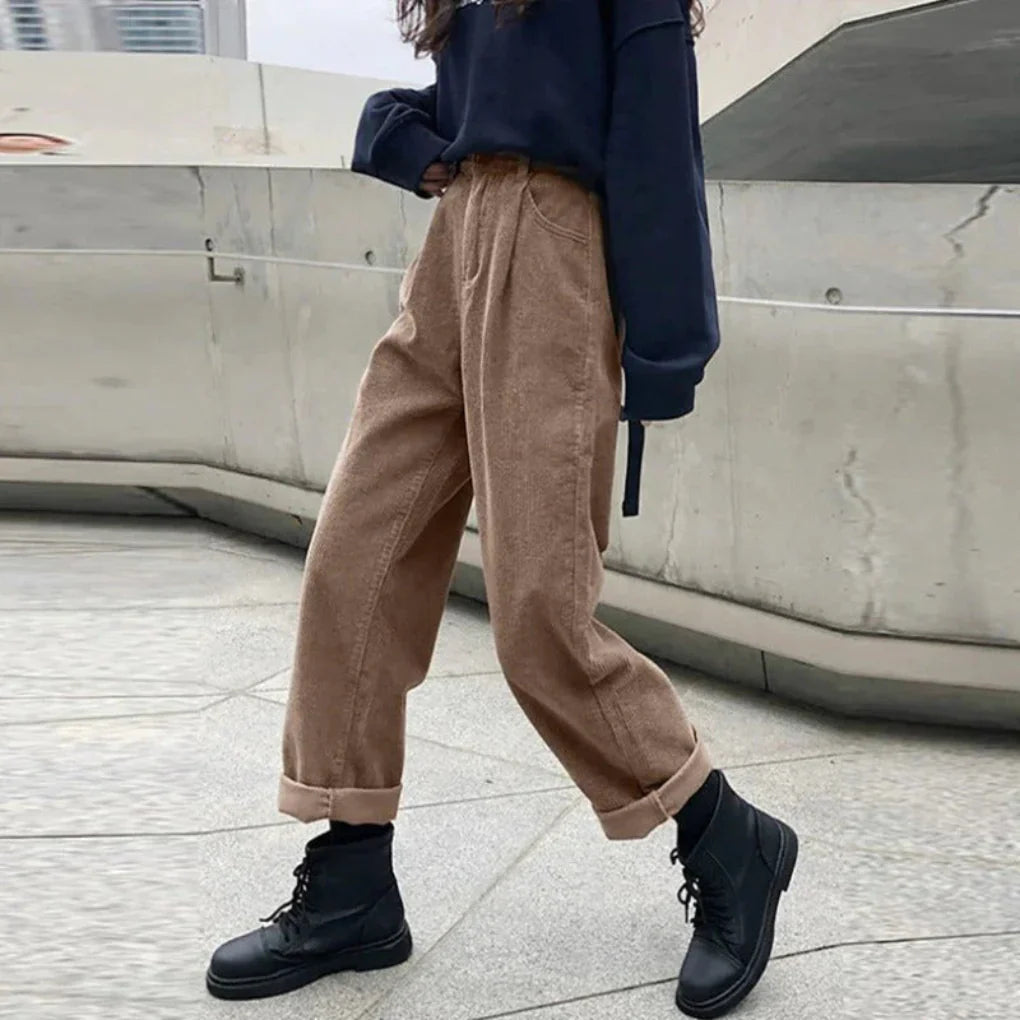 Corduroy broek voor dames
