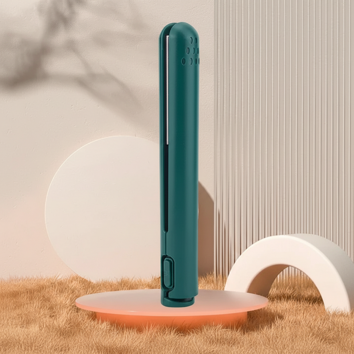 Draadloze mini-stijltang met keramische platen en USB-oplaadbare accu