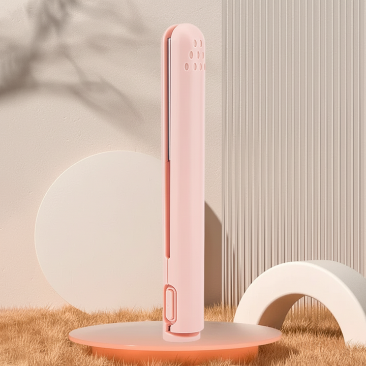 Draadloze mini-stijltang met keramische platen en USB-oplaadbare accu