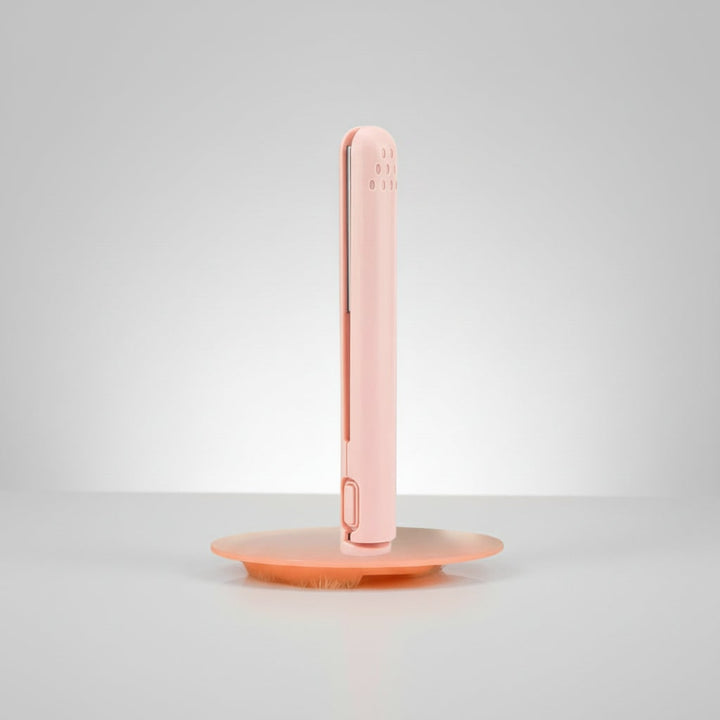 Draadloze mini-stijltang met keramische platen en USB-oplaadbare accu
