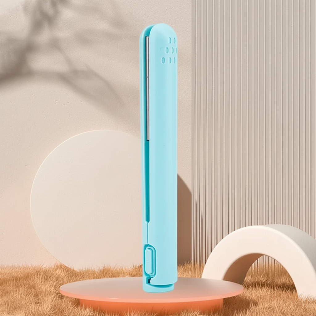 Draadloze mini-stijltang met keramische platen en USB-oplaadbare accu