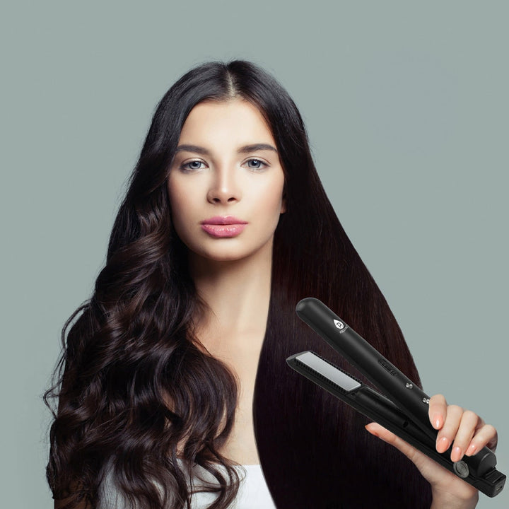 Draadloze draagbare stijltang met keramische platen, USB-oplaadbaar, voor onderweg