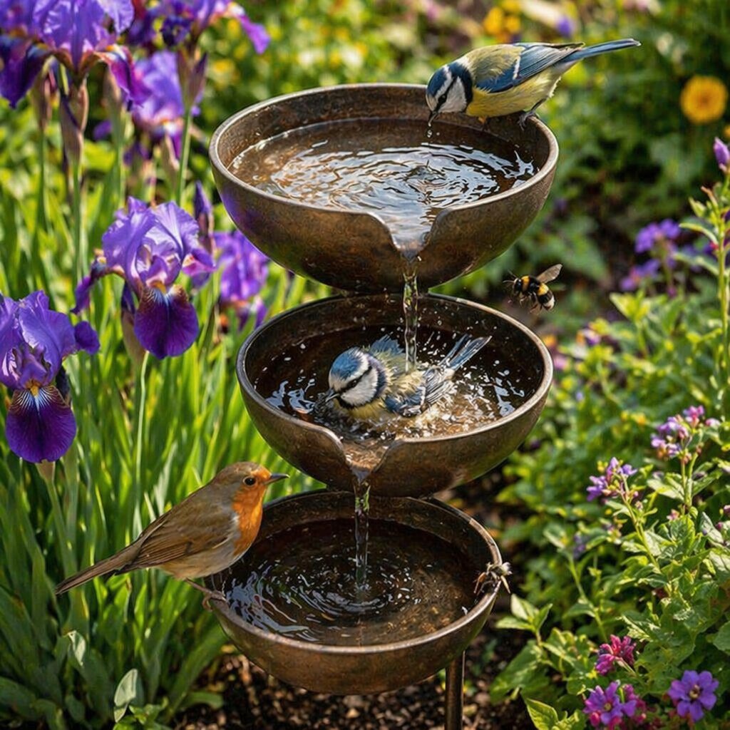 Regenopvanger-vogeldrinkbak - Natuurlijke waterbron voor vogels & bijen