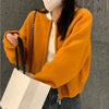 Oranje Vest voor Dames met Zachte Knitlook