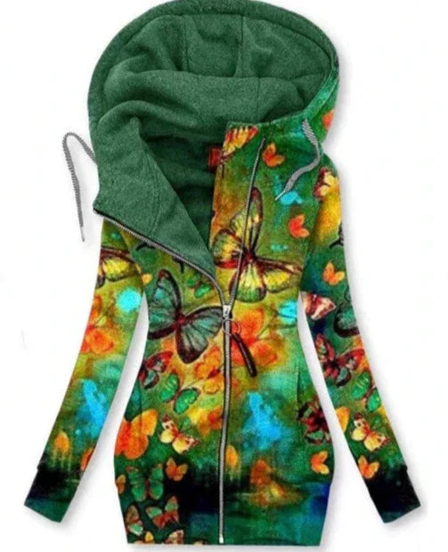 Damesvest met vlinderprint – Alina