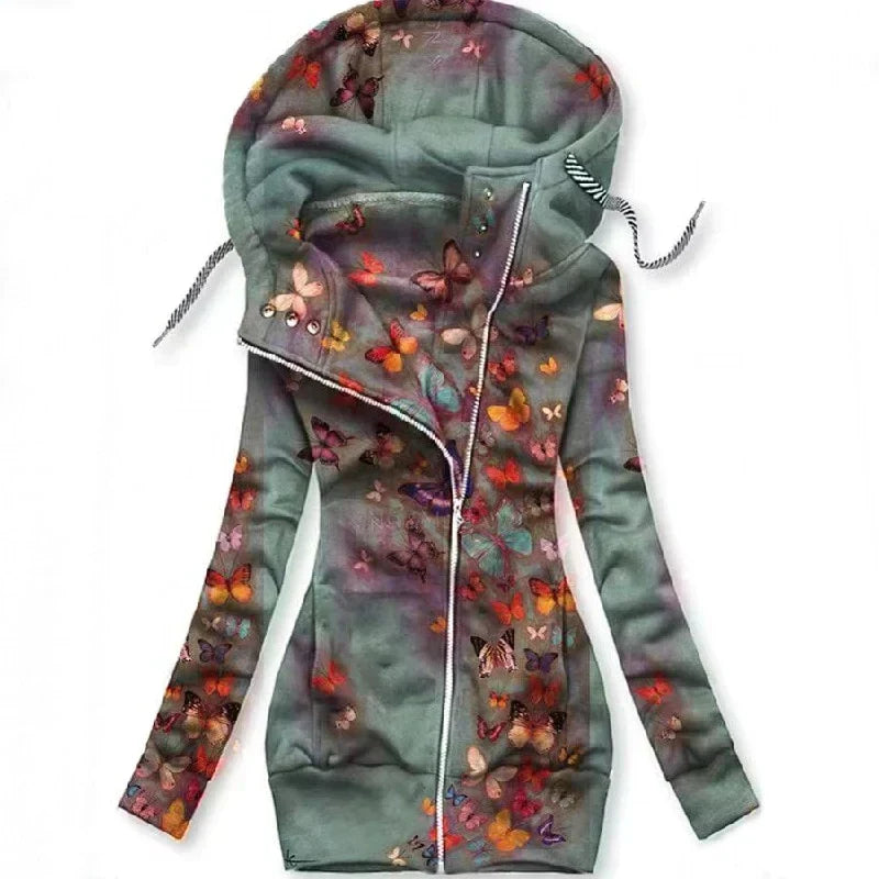 Damesvest met vlinderprint – Alina