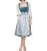 Dirndlset voor dames met blouse met opstaande kraag en rok