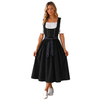 Midi-dirndl voor dames met rijglijfje