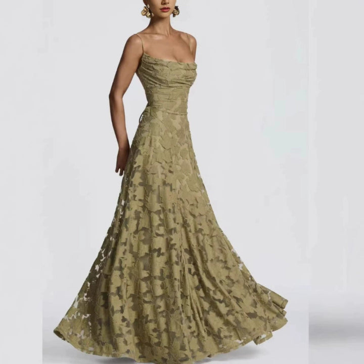 Summer Women's Sexy Sling Chiffon Elegant Backless Dress