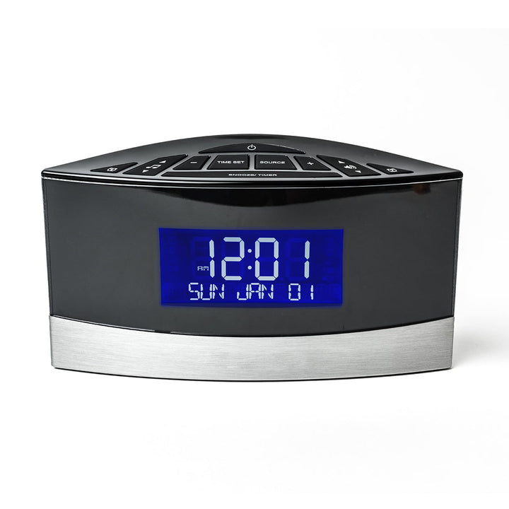 Digitale wekkerradio met fm en geluidsmachine voor naast het bed met kalenderweergave