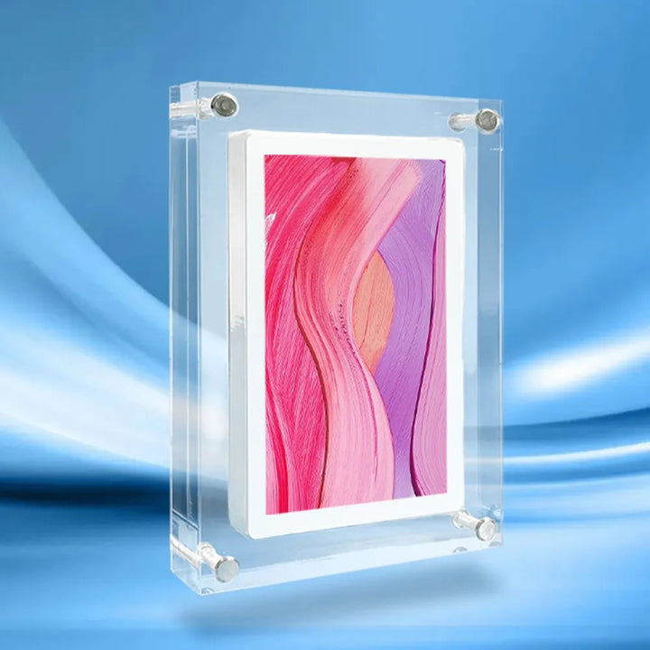 Digitale fotolijst met smart display, acrylblok en IPS-scherm, elektronisch