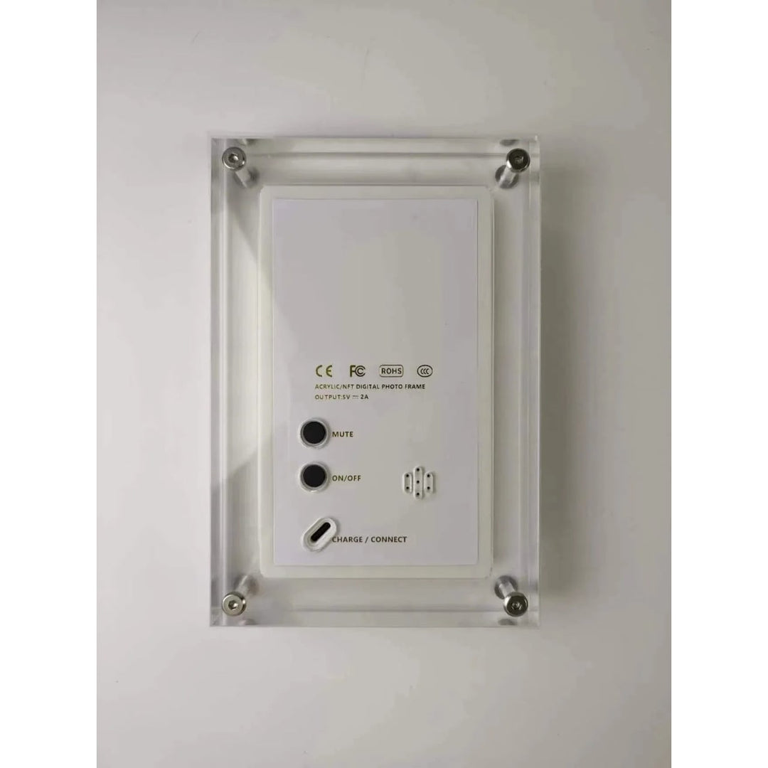 Digitale fotolijst met smart display, acrylblok en IPS-scherm, elektronisch