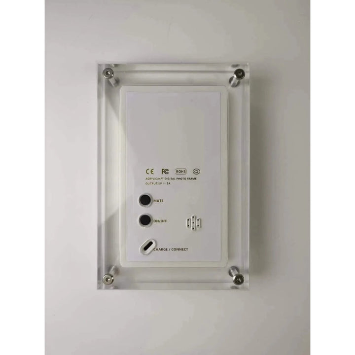 Digitale fotolijst met smart display, acrylblok en IPS-scherm, elektronisch