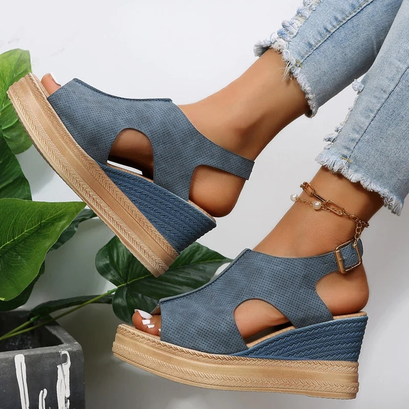 Wedge sandalen extra support dames zomer 2025