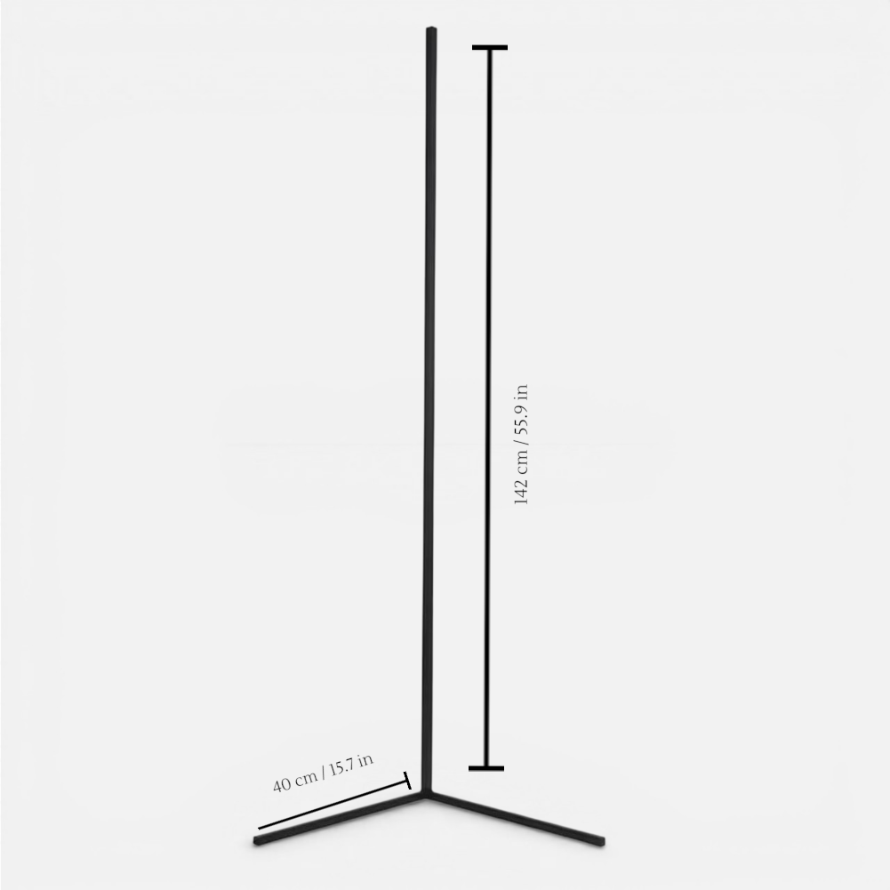 Dimbare LED-hoekstaanlamp met afstandsbediening