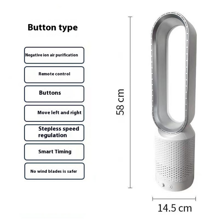 Purifier 3-in-1 luchtkoeler met luchtreiniger | Oscillatie & LED-touchscreen