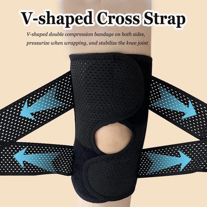 Kniebrace met instelbaar compressiesysteem
