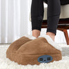 Elektrische voetmassage-apparaat verwarmd voetenwarmer trillend met fleece voering en dubbele zak
