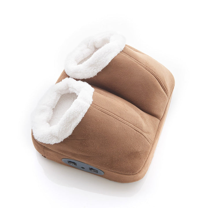 Elektrische voetmassage-apparaat verwarmd voetenwarmer trillend met fleece voering en dubbele zak