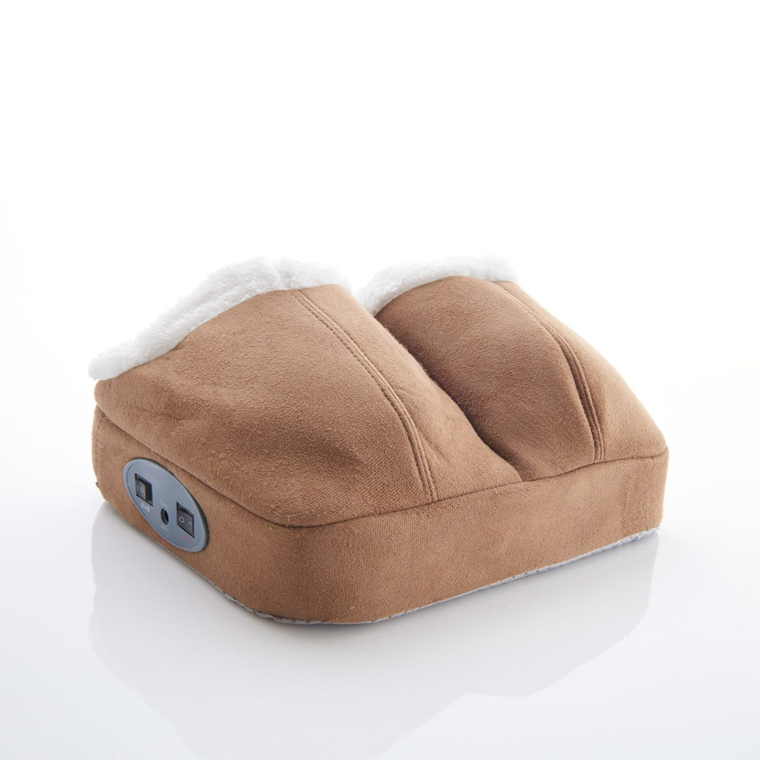 Elektrische voetmassage-apparaat verwarmd voetenwarmer trillend met fleece voering en dubbele zak