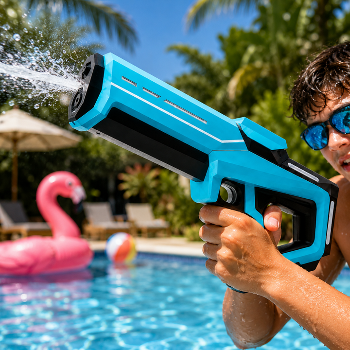 Elektrisch automatisch waterpistool met grote tank en groot bereik – grote inhoud