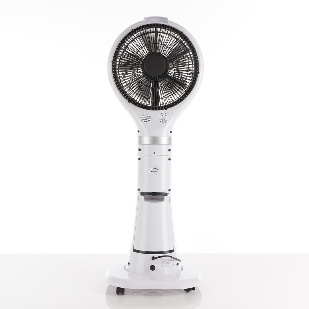 Verdampingskoeler draagbare nevelventilator op voet, oscillerend, wit, led-display