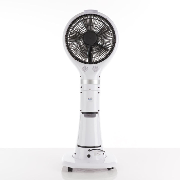 Verdampingskoeler draagbare nevelventilator op voet, oscillerend, wit, led-display