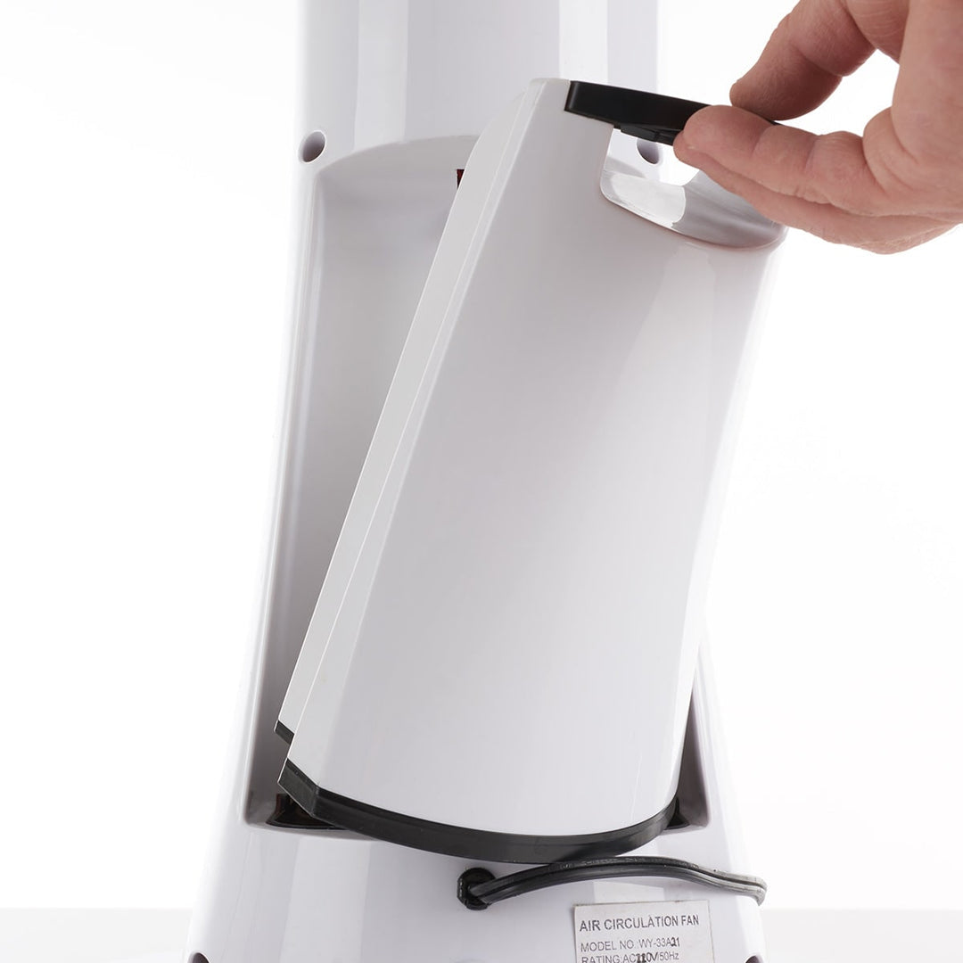 Verdampingskoeler draagbare nevelventilator op voet, oscillerend, wit, led-display